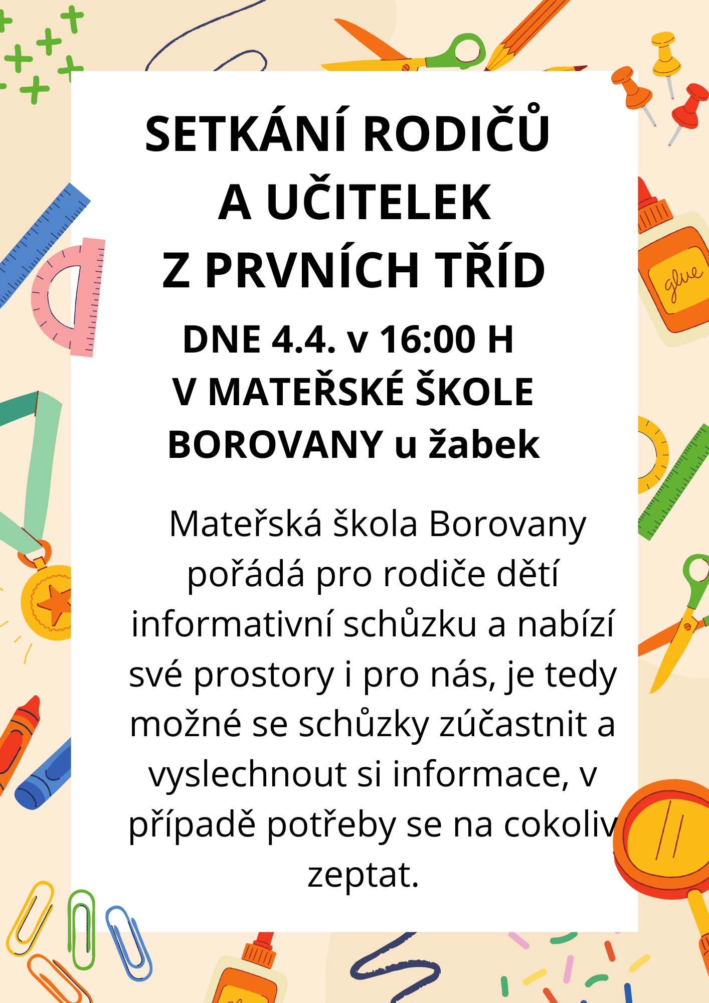 ZÁPISY DO ZŠ SE NEZADRŽITELNĚ BLÍŽÍ