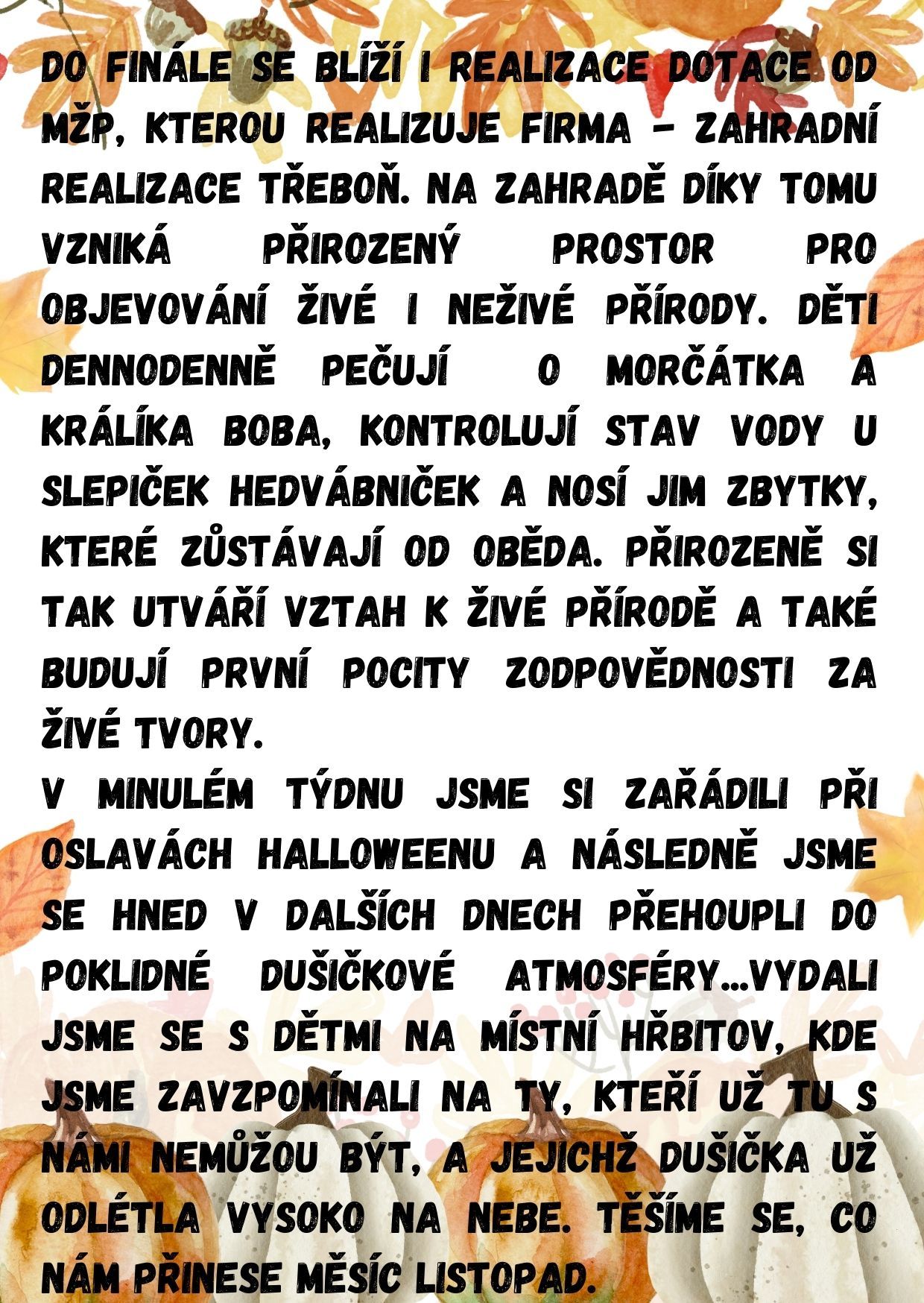 Jak jsme se měli v říjnu? 